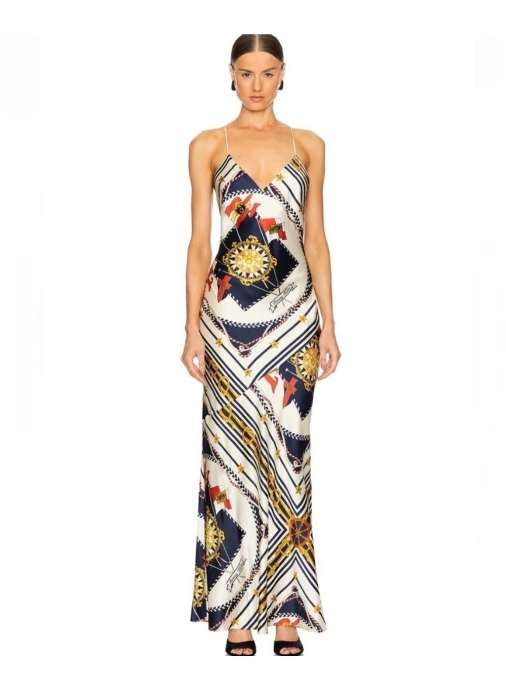 Ronny Kobo Bethie Scarf Printed Dress, Size: M